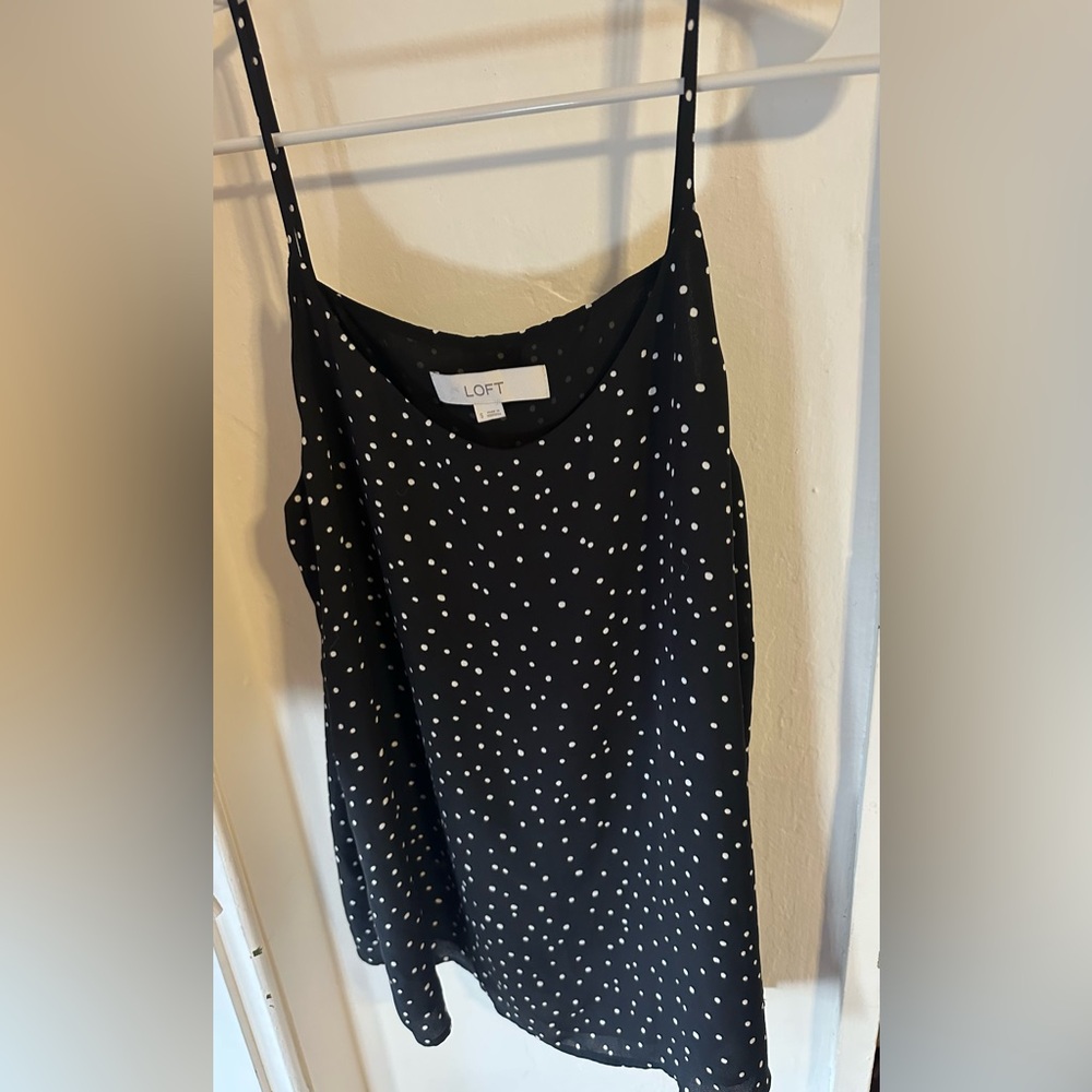 LOFT Zoo Dot Scoop Neck Cami